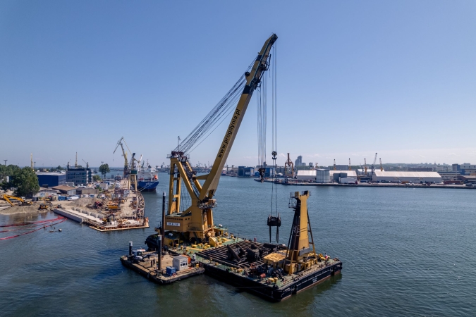 Budowa wnęki dokowej w Porcie Gdynia. Stary slip rozebrany-GospodarkaMorska.pl