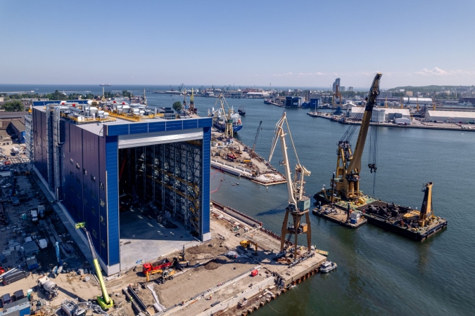 Budowa wnęki dokowej w Porcie Gdynia. Stary slip rozebrany-GospodarkaMorska.pl