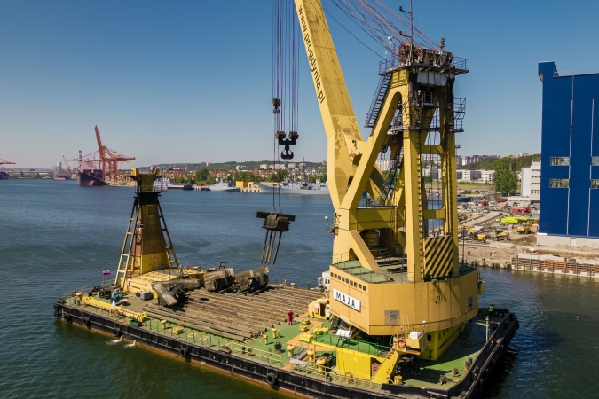 Budowa wnęki dokowej w Porcie Gdynia. Stary slip rozebrany-GospodarkaMorska.pl