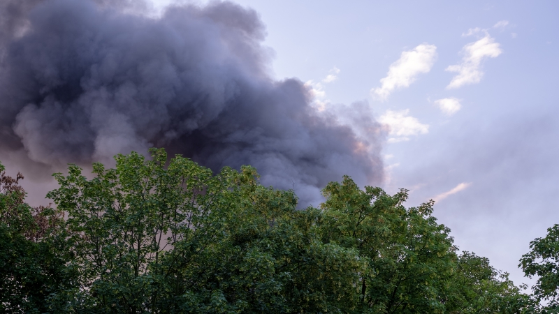 Płonie hala magazynowa na terenie Portu Gdańsk [WIDEO]-GospodarkaMorska.pl