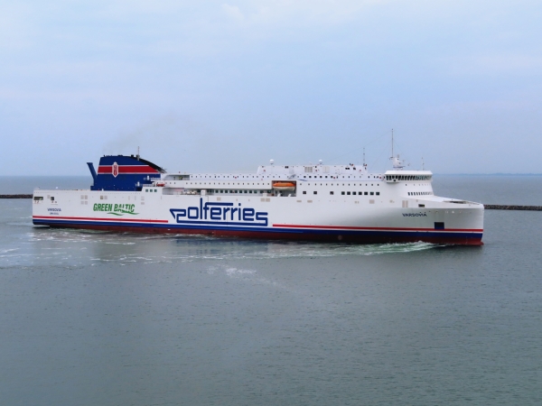 Varsovia już w Porcie Świnoujście. Niedługo wyruszy w swój pierwszy komercyjny rejs do Ystad-GospodarkaMorska.pl