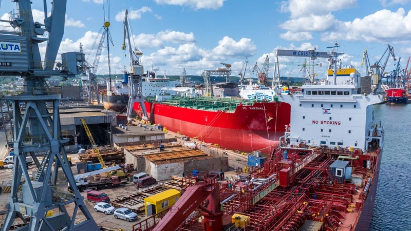 Udany remont statku Songa Jade w Stoczni Remontowej Nauta-GospodarkaMorska.pl