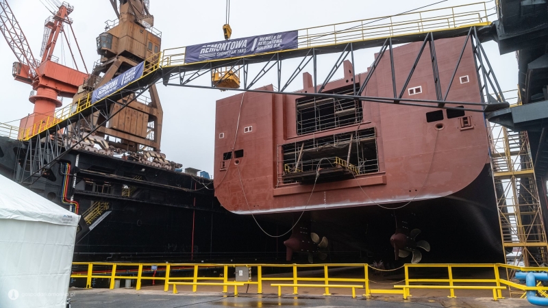 Drugi Ro-Pax dla polskiego armatora zwodowany w stoczni „Remontowa”-GospodarkaMorska.pl