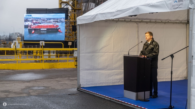 Drugi Ro-Pax dla polskiego armatora zwodowany w stoczni „Remontowa”-GospodarkaMorska.pl