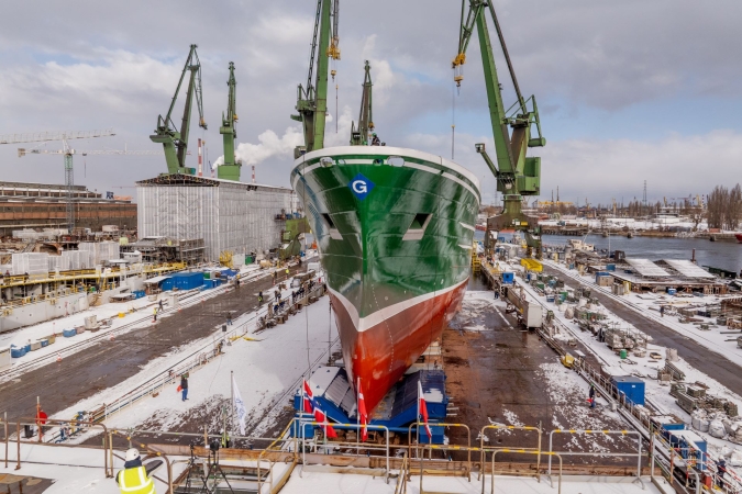 Karstensen: trawler dla Norwegów zwodowany, choć przeszkodził zeszłotygodniowy wypadek w sąsiedztwie-GospodarkaMorska.pl