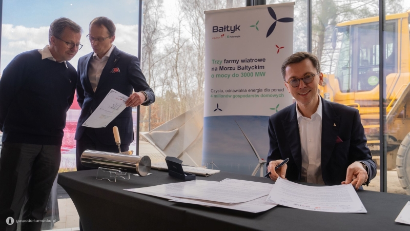 ­Equinor rusza z budową bazy serwisowej w Łebie. Uroczyste wmurowanie kamienia węgielnego-GospodarkaMorska.pl