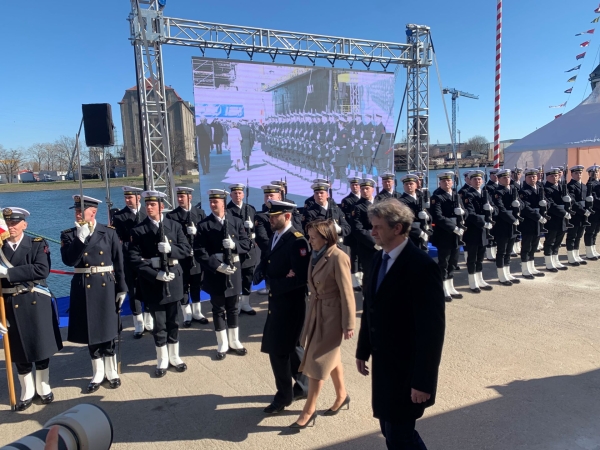 „Nadaję ci imię Rybitwa”. Chrzest i wodowanie kolejnego niszczyciela min dla polskiej Marynarki Wojennej-GospodarkaMorska.pl