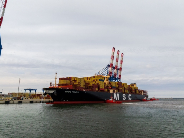 Do nabrzeża T3 zawijają kolejne statki. Wśród nich pierwszy kontenerowiec w ramach nowego serwisu MSC-GospodarkaMorska.pl