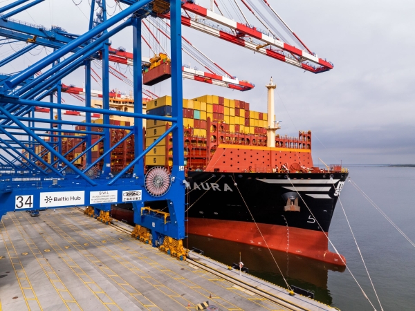 MSC Maura w Baltic Hub. Do Portu Gdańsk przybył pierwszy kontenerowiec w ramach serwisu oceanicznego Albatros-GospodarkaMorska.pl