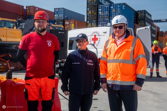 GCT: ćwiczenia i pokazy z okazji Światowego Dnia Bezpieczeństwa i Ochrony Zdrowia w Pracy-GospodarkaMorska.pl