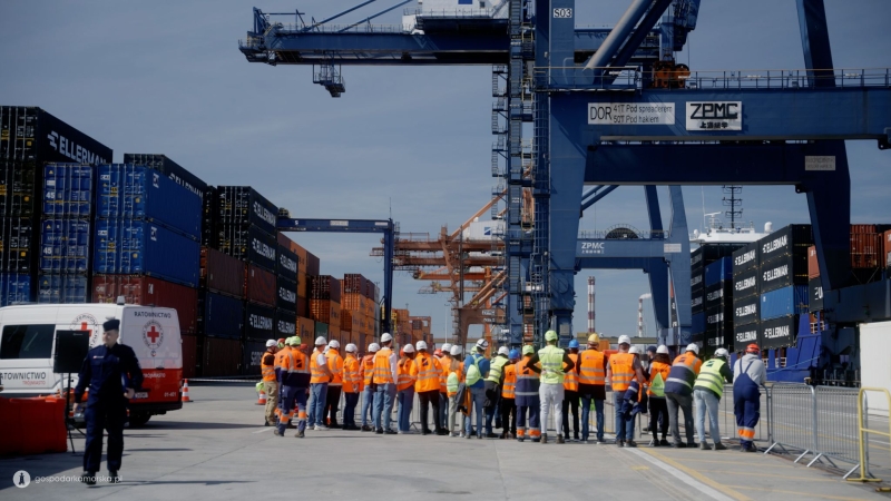 GCT: ćwiczenia i pokazy z okazji Światowego Dnia Bezpieczeństwa i Ochrony Zdrowia w Pracy-GospodarkaMorska.pl