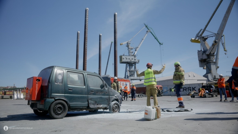 GCT: ćwiczenia i pokazy z okazji Światowego Dnia Bezpieczeństwa i Ochrony Zdrowia w Pracy-GospodarkaMorska.pl