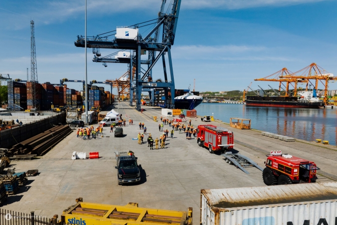 GCT: ćwiczenia i pokazy z okazji Światowego Dnia Bezpieczeństwa i Ochrony Zdrowia w Pracy-GospodarkaMorska.pl