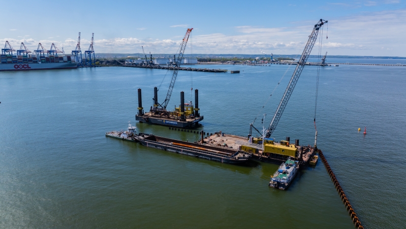 Zespół Baltica 2 na budowie T5 w Gdańsku-GospodarkaMorska.pl