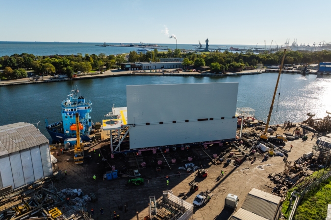 Mostostal Pomorze: imponująca konstrukcja offshore wypłynęła z Gdańska-GospodarkaMorska.pl