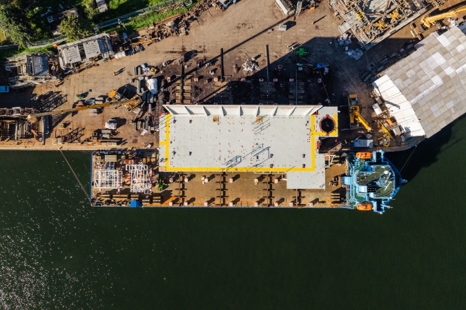 Mostostal Pomorze: imponująca konstrukcja offshore wypłynęła z Gdańska-GospodarkaMorska.pl
