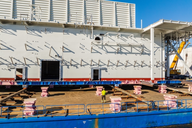 Mostostal Pomorze: imponująca konstrukcja offshore wypłynęła z Gdańska-GospodarkaMorska.pl