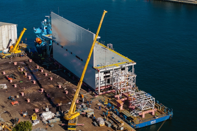 Mostostal Pomorze: imponująca konstrukcja offshore wypłynęła z Gdańska-GospodarkaMorska.pl