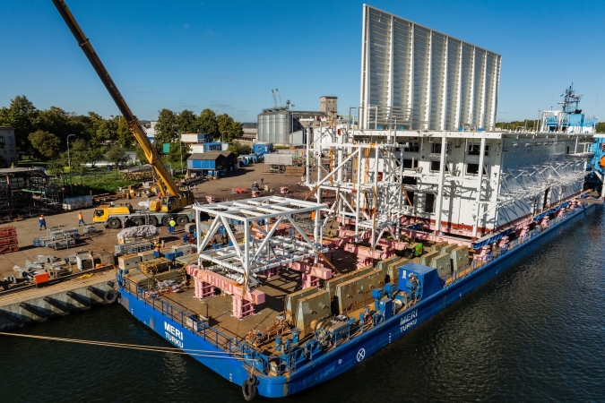 Mostostal Pomorze: imponująca konstrukcja offshore wypłynęła z Gdańska-GospodarkaMorska.pl