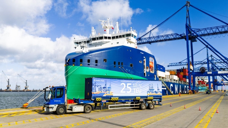 Baltic Hub przeładował 25 milionów TEU-GospodarkaMorska.pl
