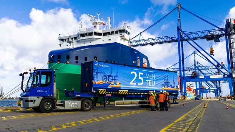 Baltic Hub przeładował 25 milionów TEU-GospodarkaMorska.pl