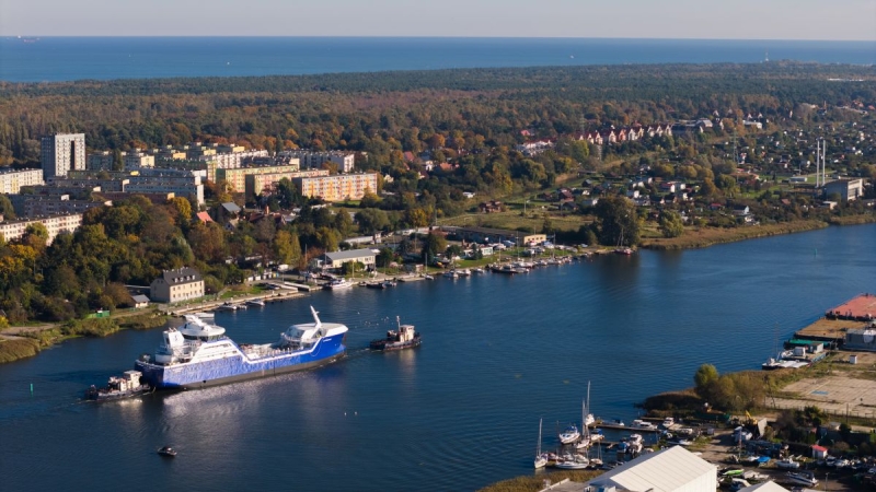 Kadłub statku Ro Vanguard opuścił stocznię Marine Projects w Gdańsku-GospodarkaMorska.pl