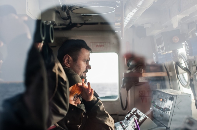 ORP Kormoran w morzu (foto)-GospodarkaMorska.pl