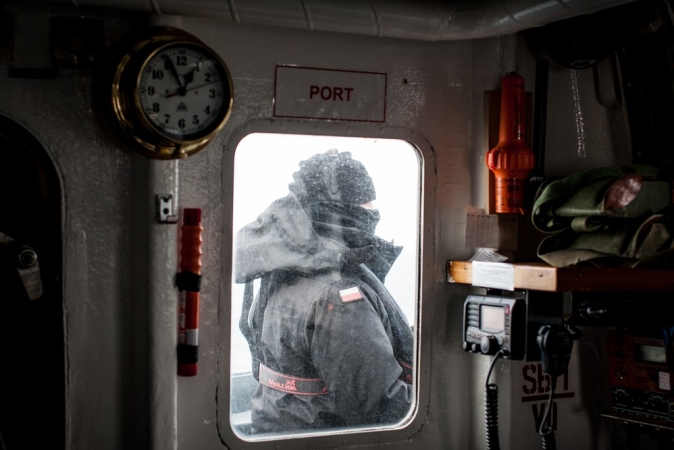 ORP Kormoran w morzu (foto)-GospodarkaMorska.pl