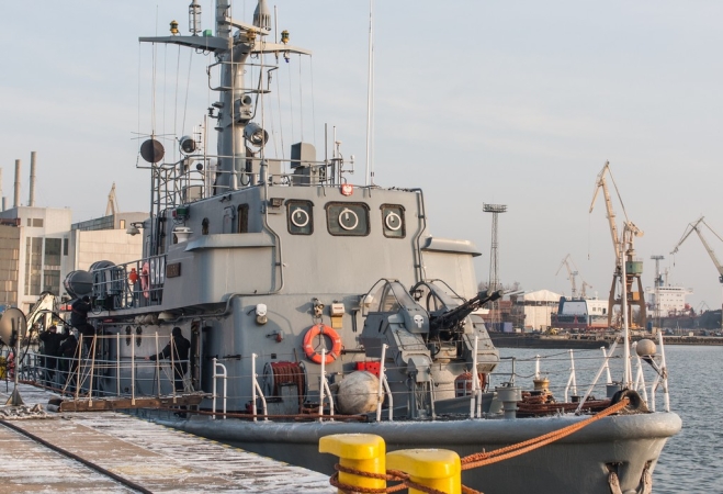 ORP Kormoran w morzu (foto)-GospodarkaMorska.pl