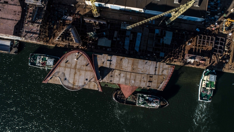 Elementy kadłuba dla mega-wycieczkowca ze stoczni Marine Projects-GospodarkaMorska.pl