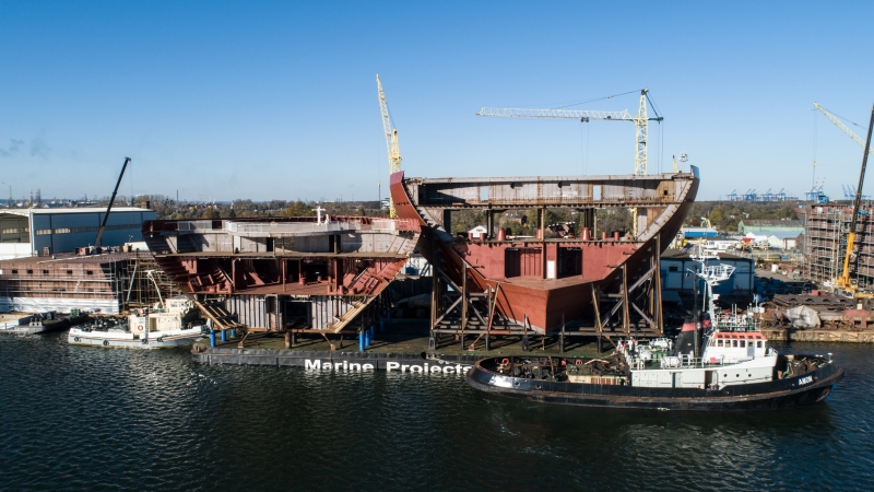 Elementy kadłuba dla mega-wycieczkowca ze stoczni Marine Projects-GospodarkaMorska.pl
