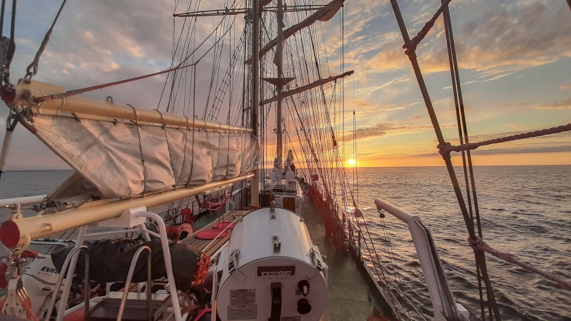 Relacja z przebiegu praktyk pod żaglami [foto]-GospodarkaMorska.pl