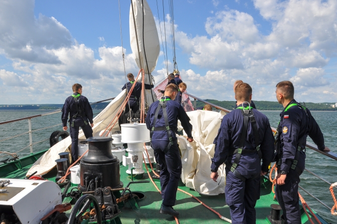 Relacja z przebiegu praktyk pod żaglami [foto]-GospodarkaMorska.pl