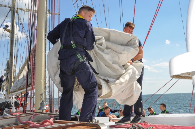 Relacja z przebiegu praktyk pod żaglami [foto]-GospodarkaMorska.pl