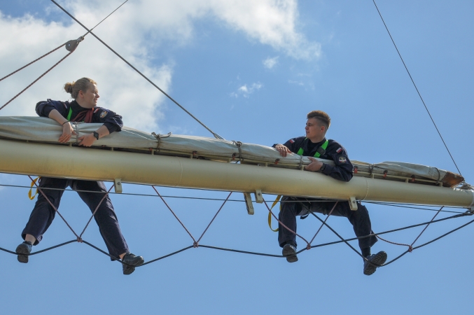 Relacja z przebiegu praktyk pod żaglami [foto]-GospodarkaMorska.pl
