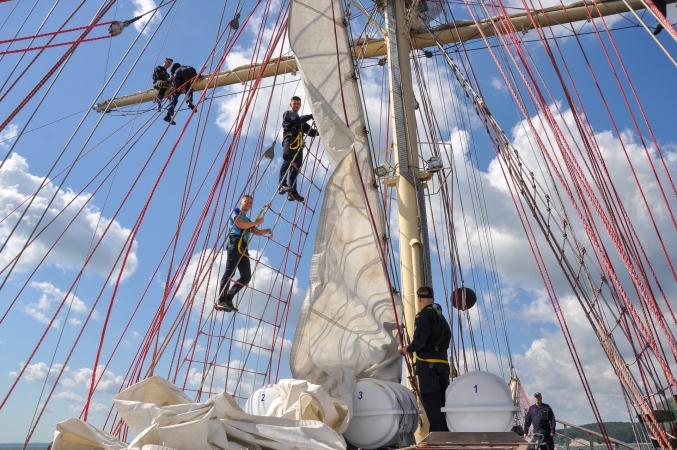 Relacja z przebiegu praktyk pod żaglami [foto]-GospodarkaMorska.pl