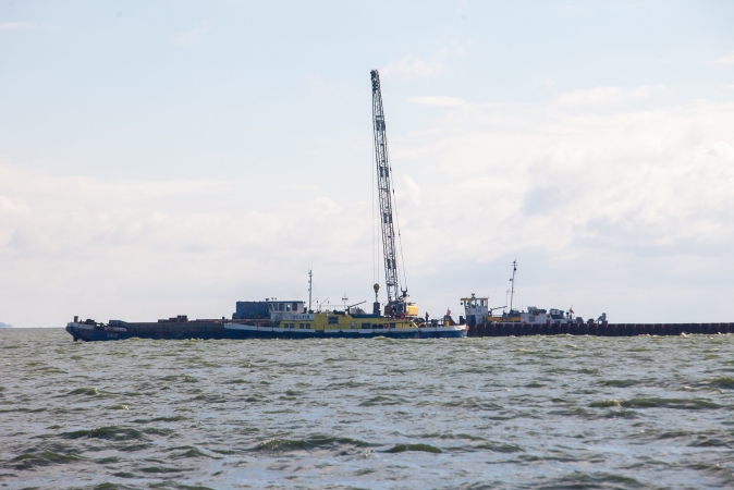 Lipiec na budowie kanału żeglugowego przez Mierzeję Wiślaną (foto, wideo)-GospodarkaMorska.pl