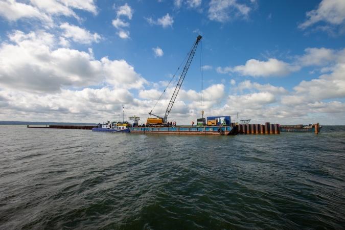 Lipiec na budowie kanału żeglugowego przez Mierzeję Wiślaną (foto, wideo)-GospodarkaMorska.pl