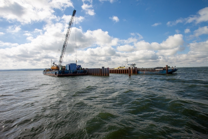 Lipiec na budowie kanału żeglugowego przez Mierzeję Wiślaną (foto, wideo)-GospodarkaMorska.pl