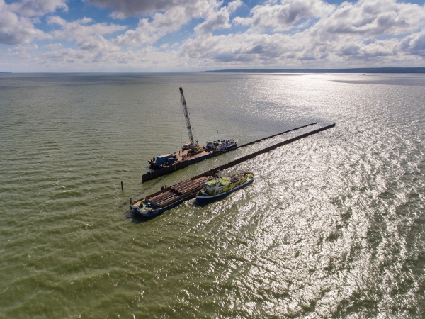 Lipiec na budowie kanału żeglugowego przez Mierzeję Wiślaną (foto, wideo)-GospodarkaMorska.pl