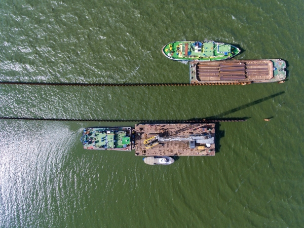 Lipiec na budowie kanału żeglugowego przez Mierzeję Wiślaną (foto, wideo)-GospodarkaMorska.pl