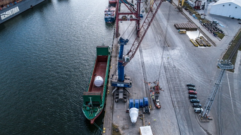 Kolejny transport morski project cargo zrealizowany przez Fracht FWO w Porcie Gdańsk (foto, wideo)-GospodarkaMorska.pl