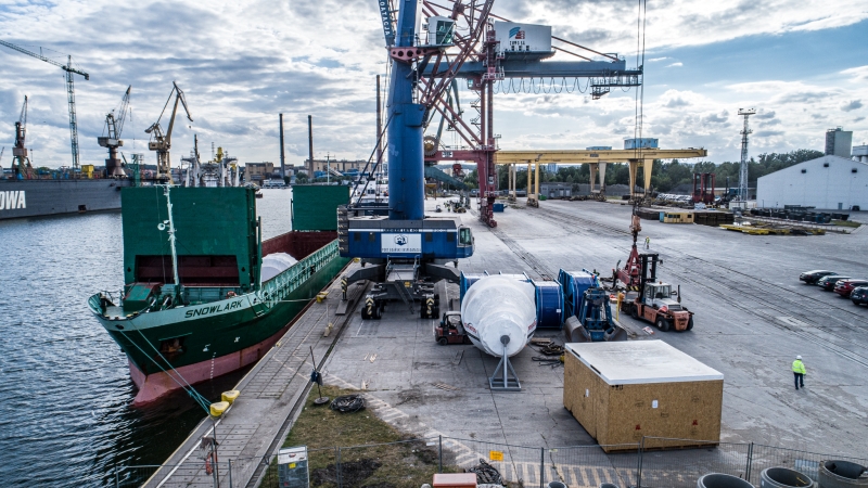 Kolejny transport morski project cargo zrealizowany przez Fracht FWO w Porcie Gdańsk (foto, wideo)-GospodarkaMorska.pl