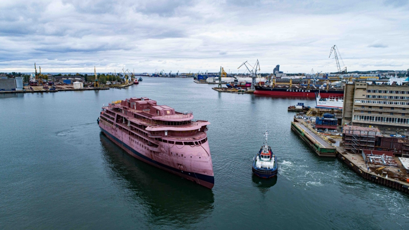 National Geographic Resolution wypłynął ze stoczni CRIST [foto, wideo]-GospodarkaMorska.pl
