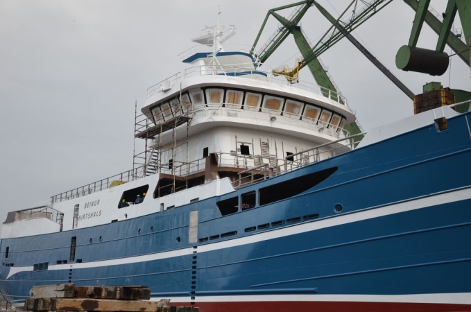 Sejner dla Duńczyków zwodowany w Naucie-GospodarkaMorska.pl