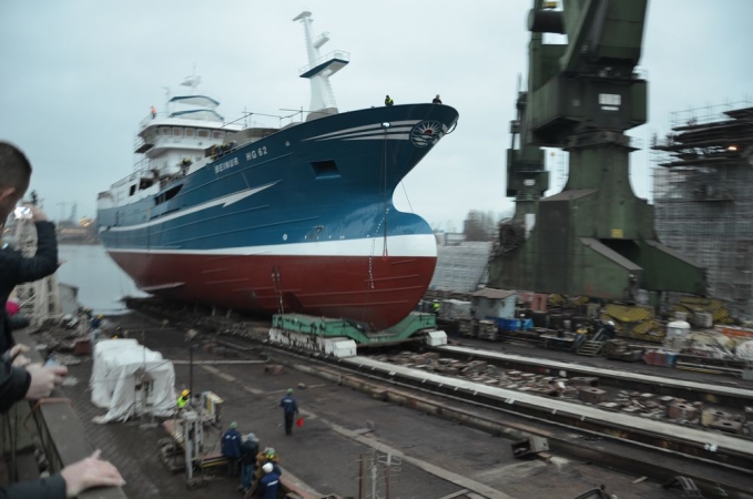 Sejner dla Duńczyków zwodowany w Naucie-GospodarkaMorska.pl