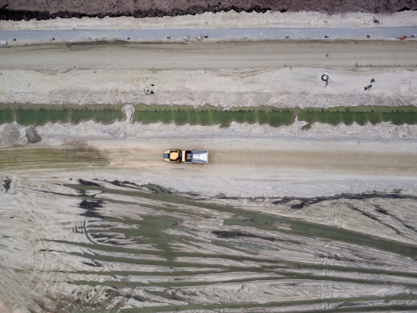 Grudzień na budowie drogi wodnej łączącej Zalew Wiślany z Zatoką Gdańską [foto, wideo]-GospodarkaMorska.pl