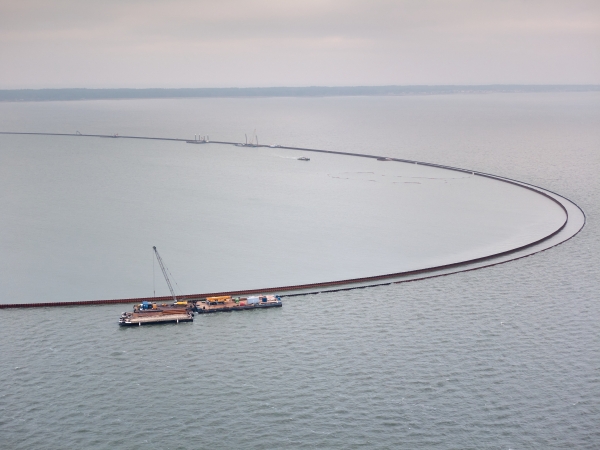 Grudzień na budowie drogi wodnej łączącej Zalew Wiślany z Zatoką Gdańską [foto, wideo]-GospodarkaMorska.pl
