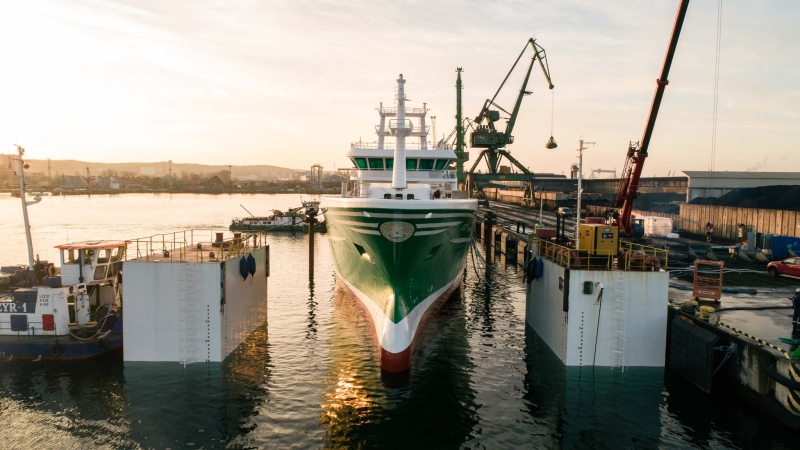 Stocznia Karstensen zwodowała statek rybacki dla Irlandczyków [foto, wideo]-GospodarkaMorska.pl