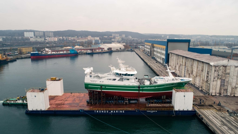 Stocznia Karstensen zwodowała statek rybacki dla Irlandczyków [foto, wideo]-GospodarkaMorska.pl